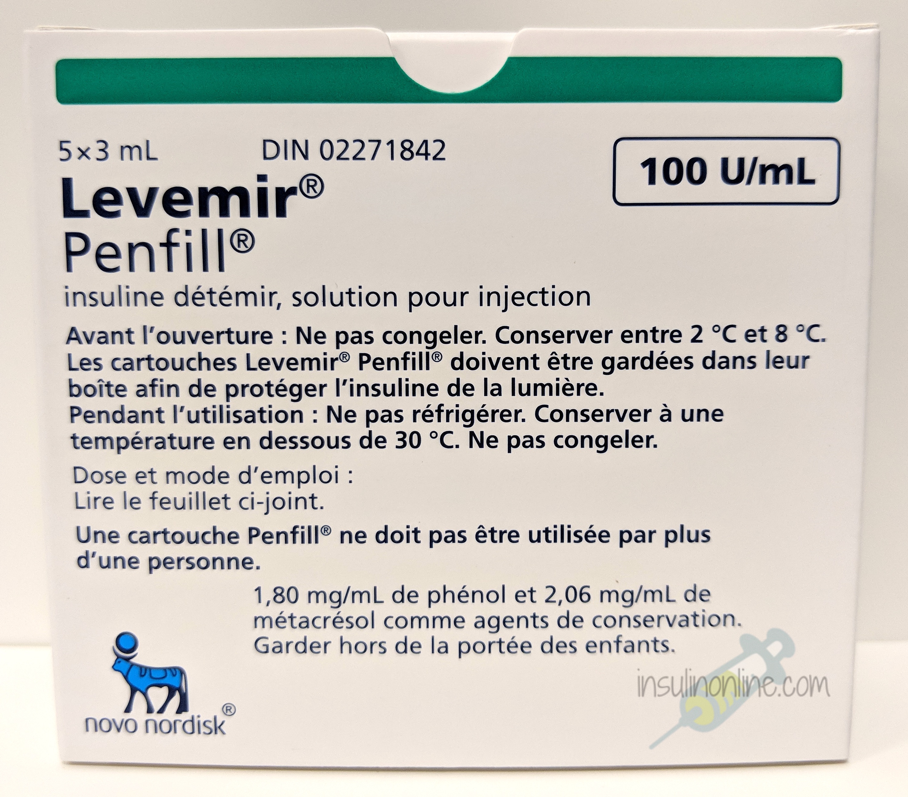 Levemir Penfills 5x3ml